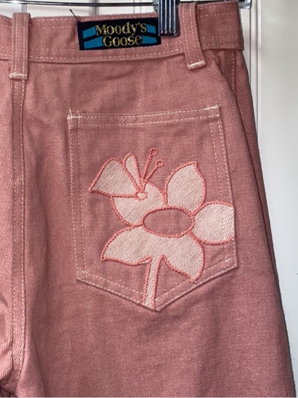 70s Moodys Goose Butterfly Jeans 24 Vintage Anthropologie Free People